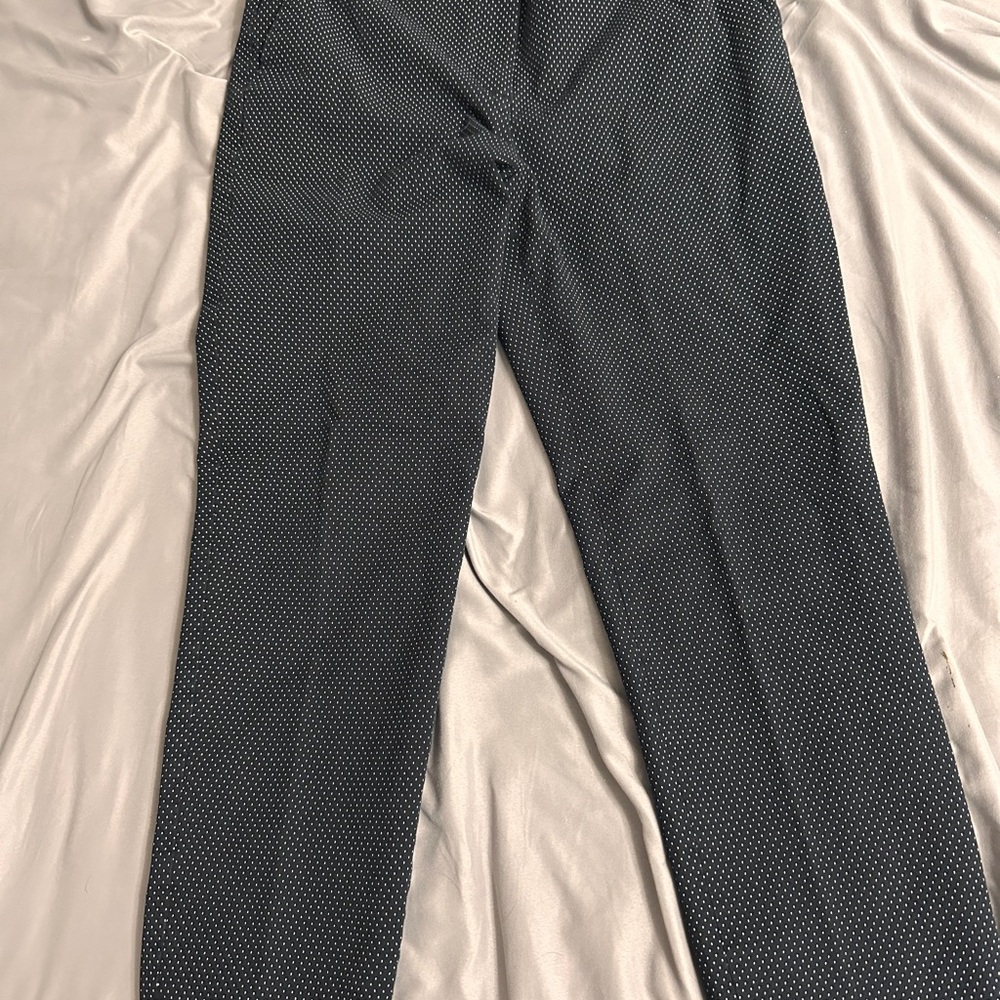 Talbots Women’s Black with white Poke-a-dot Ankle Pants